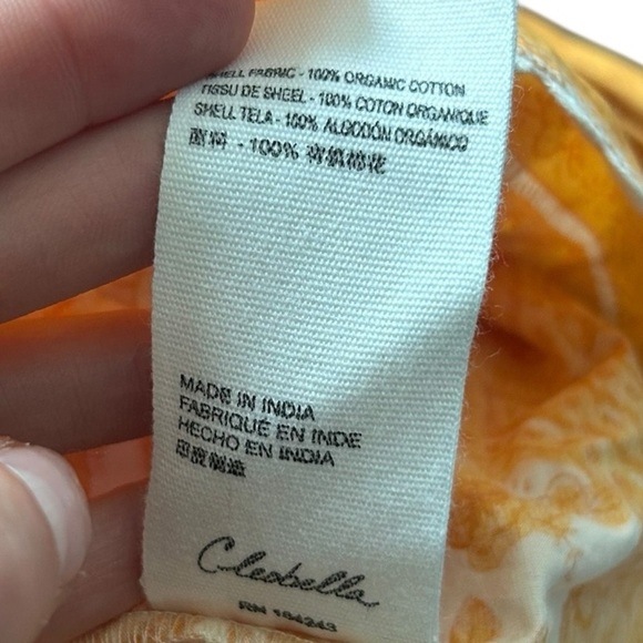 Cleobella Eliana Mini Dress Yellow Tiered NWT Size Large - Picture 13 of 13